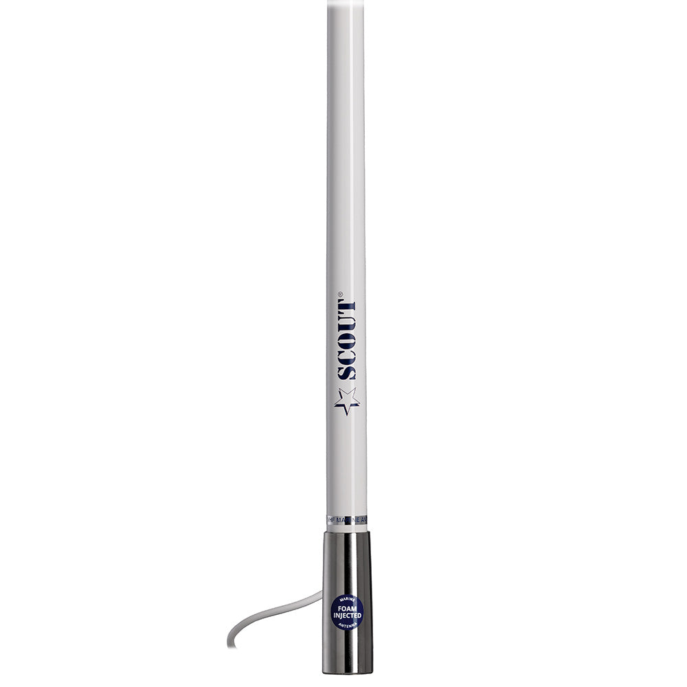 Scout Titan Series 4' White VHF Antenna 3dB Stainless Steel Ferule w/5M RG-58 Includes PL-259 [PF AN NVHF00044T] Secondary image