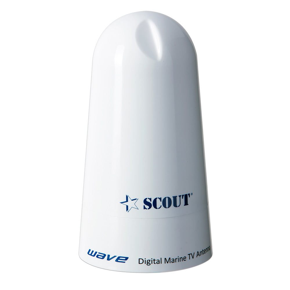 Scout Wave 4 White TV Antenna Omnidirectional 25dB Gain w10M 75 ohms Cable PF AN NTV002 Main image