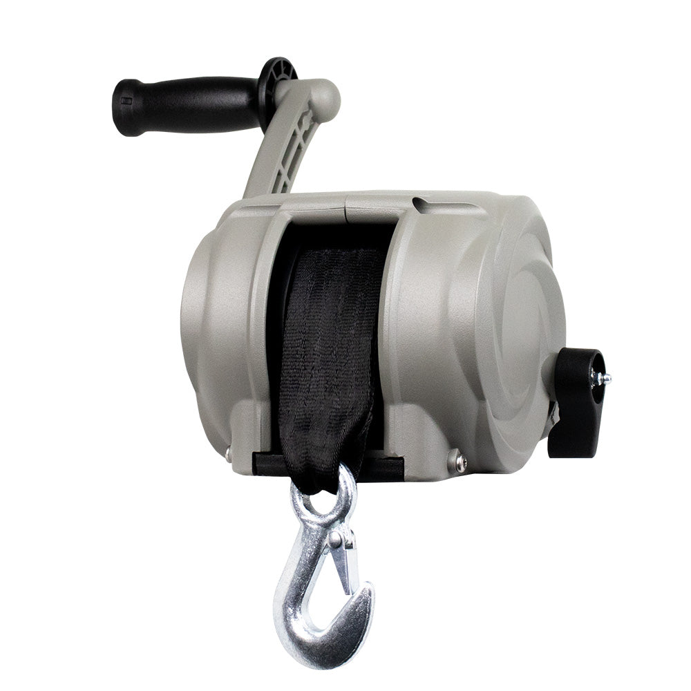 Powerwinch Premier Series Winch 2000lb 8 Crank Arm  Saltwater Silver 21300W20008SR Main image