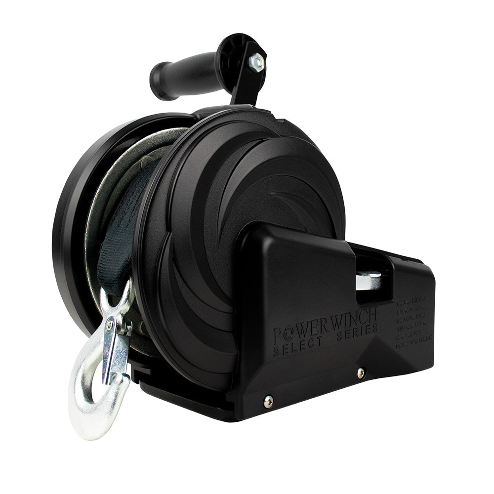 Powerwinch Select Series Winch 1800lb 2 Speed 8 Crank Arm  Carbon Black 21400W18008BR Main image