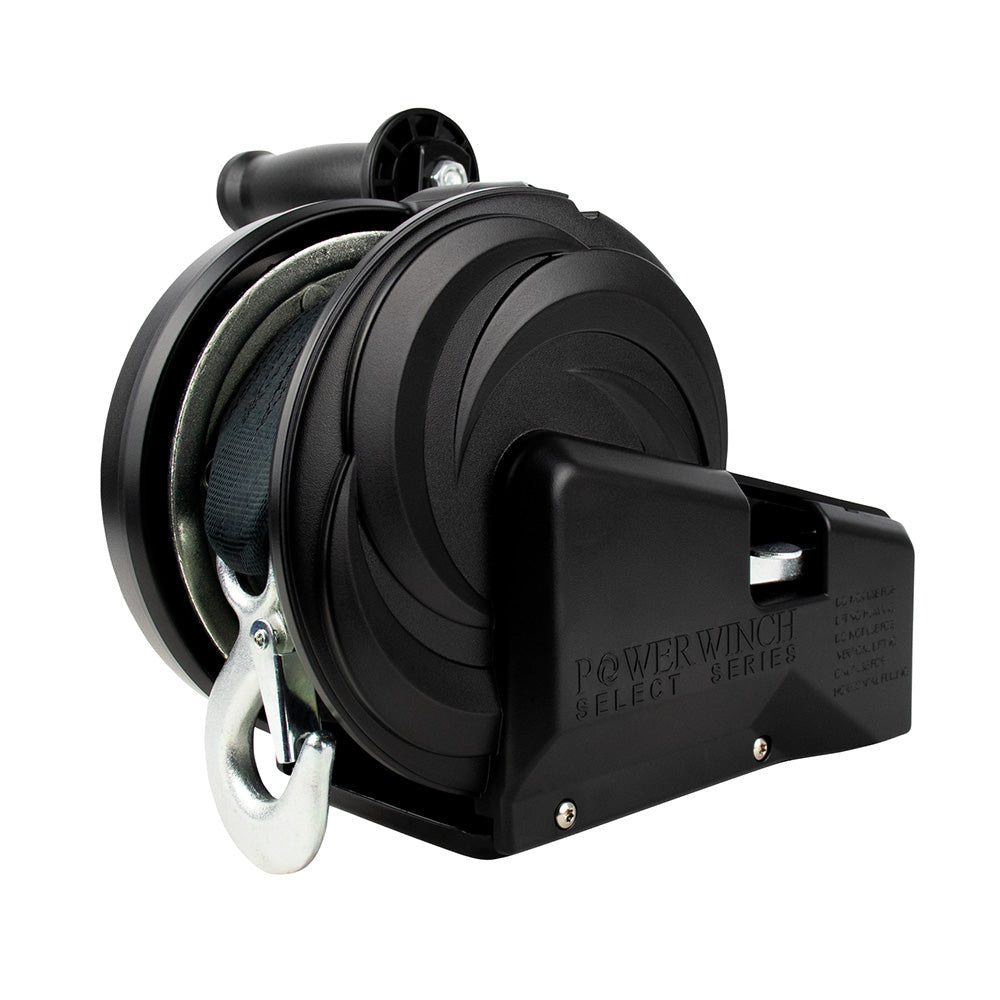 Powerwinch Select Series Winch 2000lb 2 Speed 6 Crank Arm  Carbon Black 21400W20006BR Main image