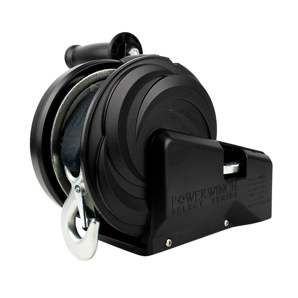 Powerwinch Select Series Winch 2000lb 2 Speed 6 Crank Arm  Carbon Black 21400W20006BR