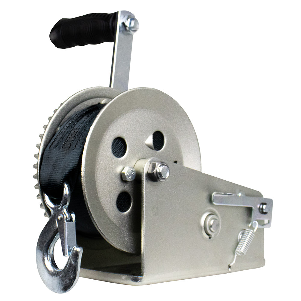 Powerwinch Utility Series Winch 2500lb 2 Speed 8 Crank Arm  Zinc 21500W25008ZR Main image
