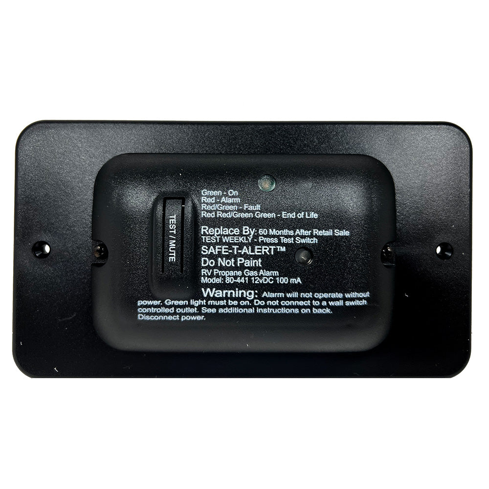 SafeTAlert 80 Series Black Propane Gas Alarm  12V 80441BLTR Main image