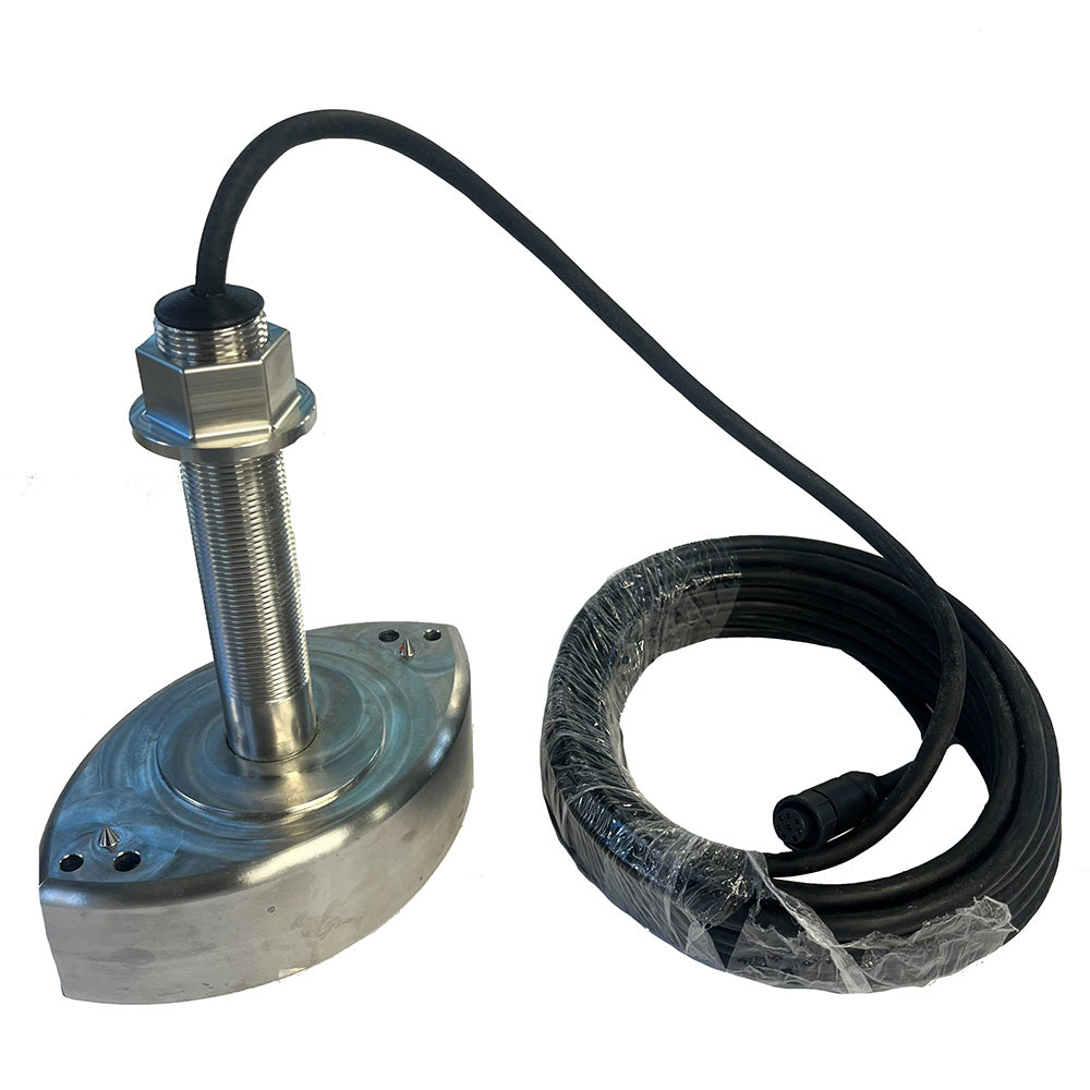 Echonautics ST180D 1kW ThruHull Stainless Steel Transducer  50200kHz ST180D1KWCW Main image