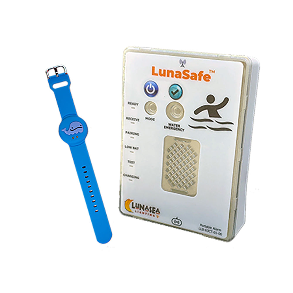 Lunasea Water Activated RF Transmitter wRechargeable Alarm Receiver  Blue LLB64BL02K2 Main image