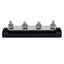 Bluewater Common Stud Busbar 4 Gang  Black 312303B020