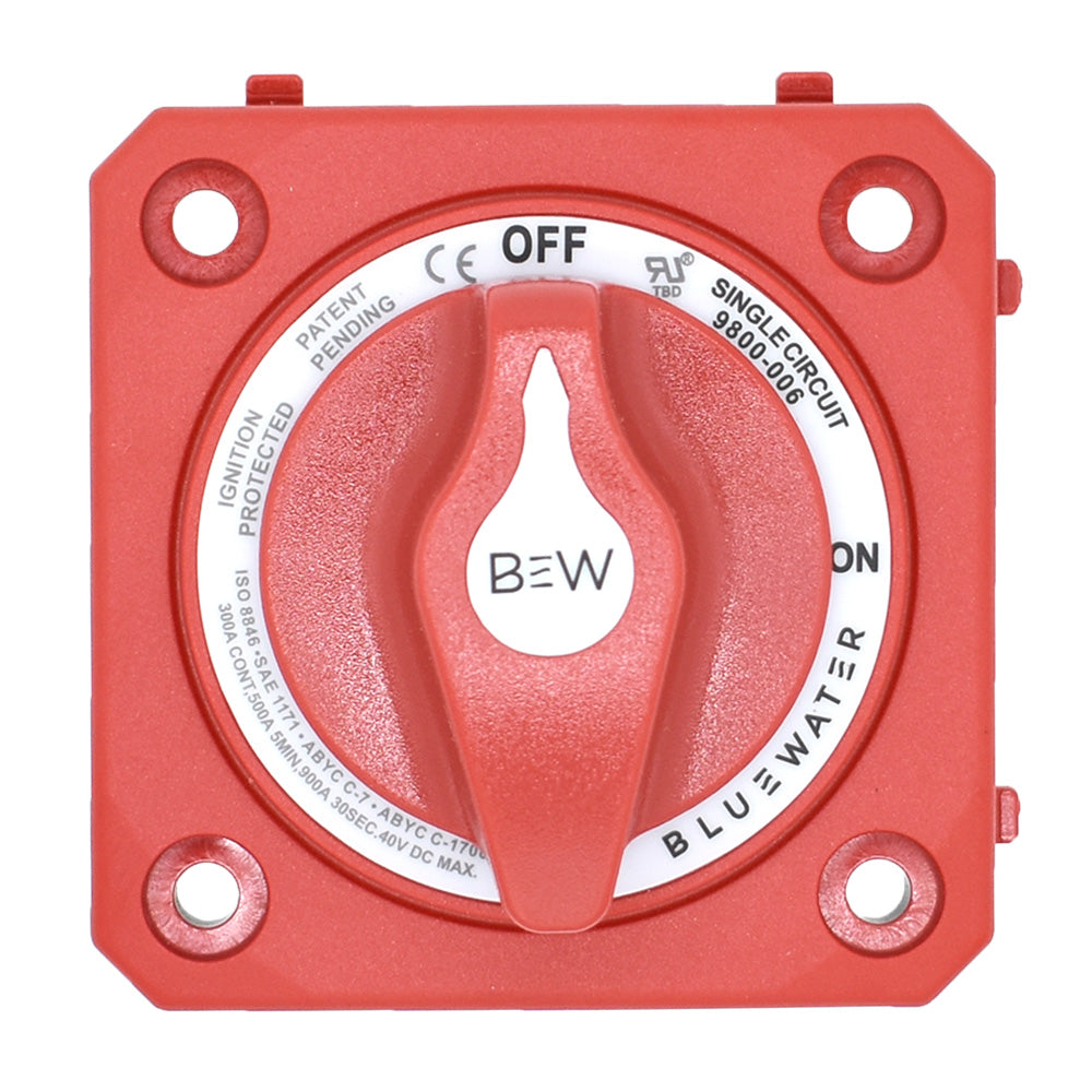 Bluewater OnOff Switch Battery Switch  Panel Mount  Red 980000610 Main image