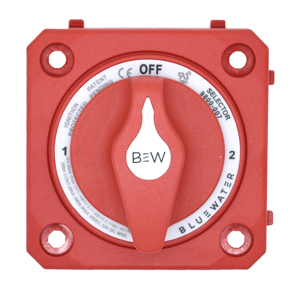 Bluewater Off12Both Battery Switch  Panel Mount  Red 980000710 Main image