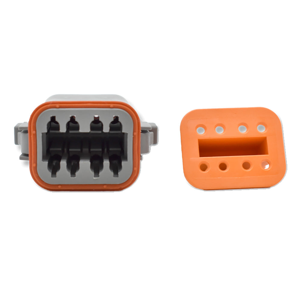 Bluewater 8 Position Female Deutsch Connector wWedge Lock DT0608SA Main image