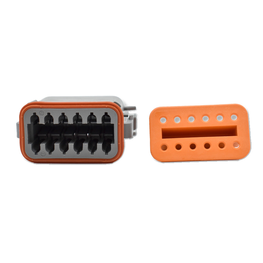Bluewater 12 Position Female Deutsch Connector wWedge Lock DT0612S Main image