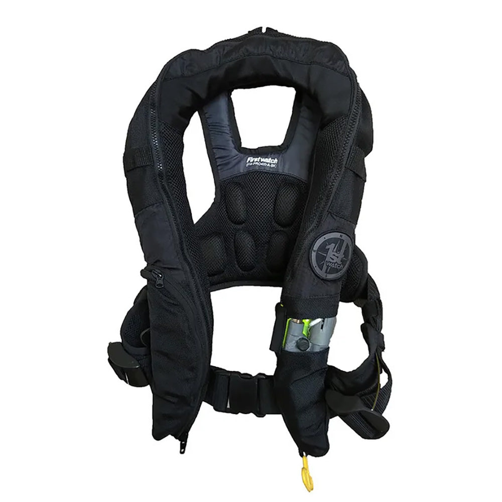 First Watch AutoManual Convertible 38G Inflatable PFD  Black FW40PROAMBK Main image