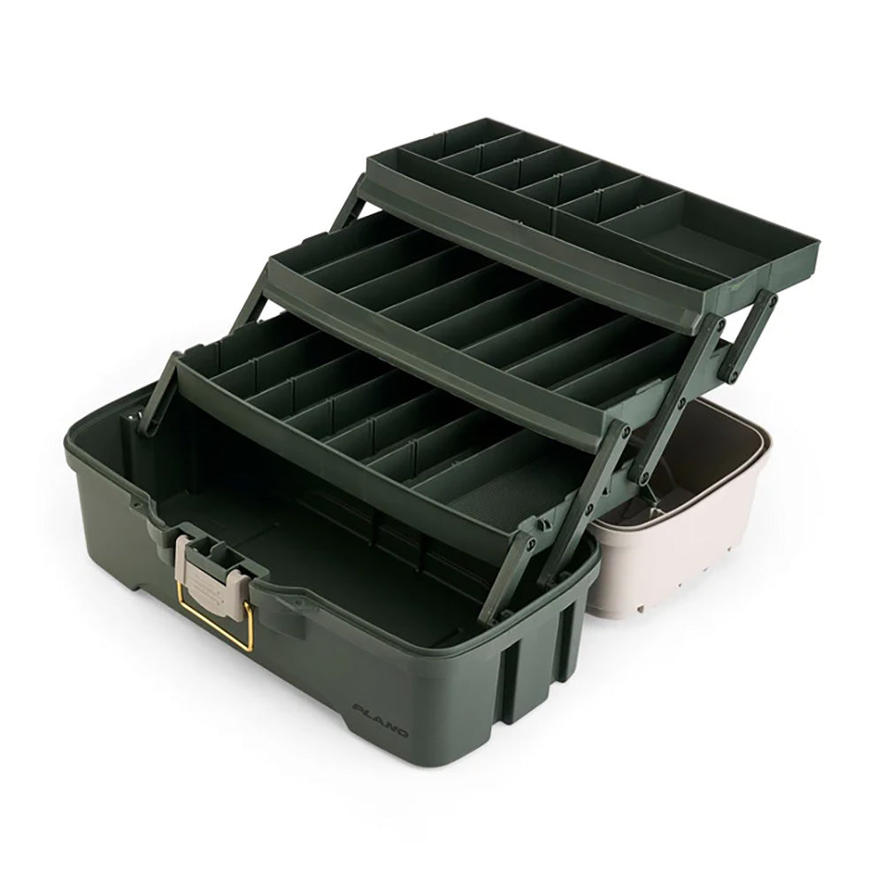 Plano Three-Tray Tackle Box - Green/Tan [P000407] Secondary image