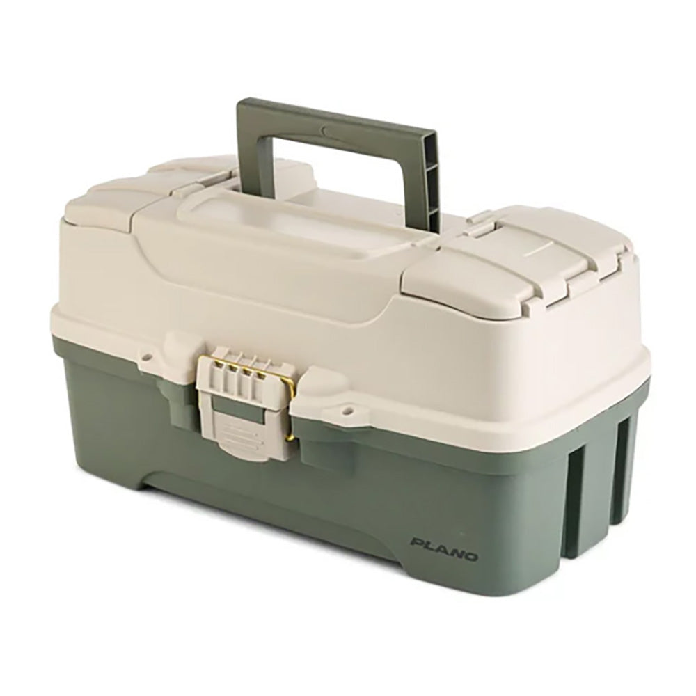 Plano ThreeTray Tackle Box  GreenTan P000407 Main image