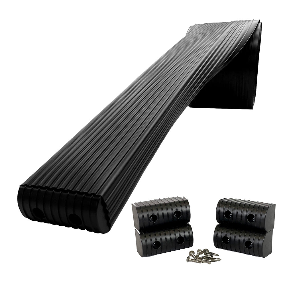 Caliber BunkWrap Kit  Black 16 x 2 x 4 Roll  4 Caps  HRDW Roll  4 Endcaps  Stainless Steel Hardware 23050BK Main image
