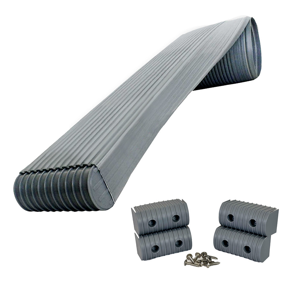 Caliber BunkWrap Kit  Grey 24 x 2 x 4 Roll  4 Caps  HRDW Roll  4 Endcaps  Stainless Steel Hardware 23054 Main image