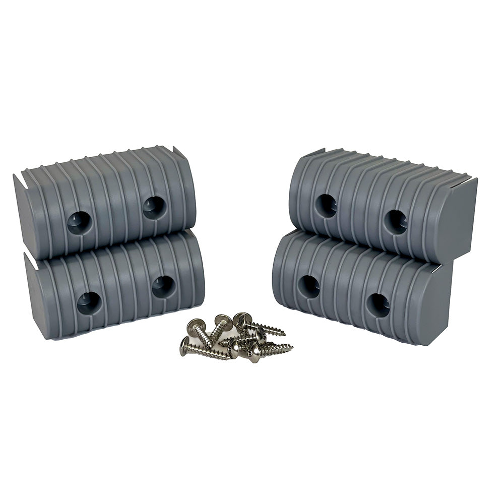 Caliber BunkWrap End Cap 2x4 Grey Accessory Kit wStainless Steel Hardware 4Pack 23051 Main image