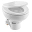 Dometic MasterFlush 7160 White Electric Macerating Toilet wOrbit Base Raw Water Flush  24V 9610007275