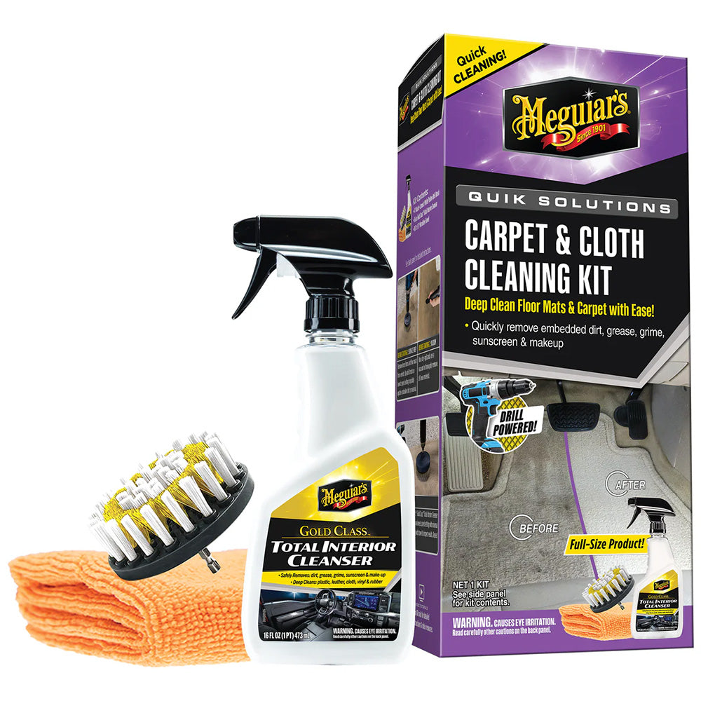 Meguiars Quik Solutions Carpet  Cloth Cleaning Kit G55268 Main image