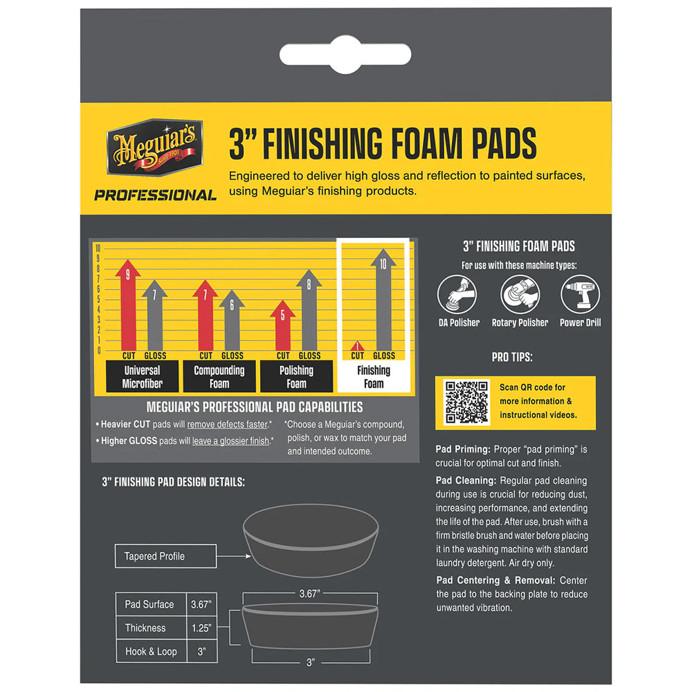 Meguiar's Professional 3" Finishing Foam Pads *3-Pack [M3FFP3] Secondary image