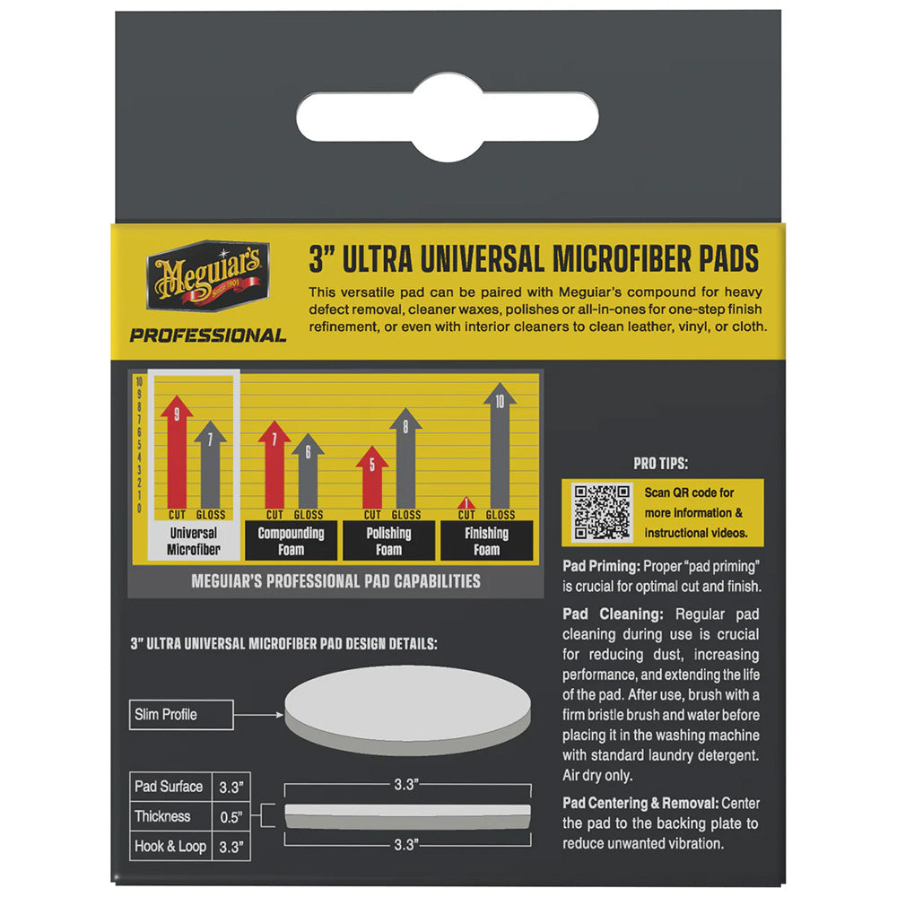 Meguiar's Professional 3" Ultra Universal Microfiber Pads *3-Pack [M3MFP3] Secondary image
