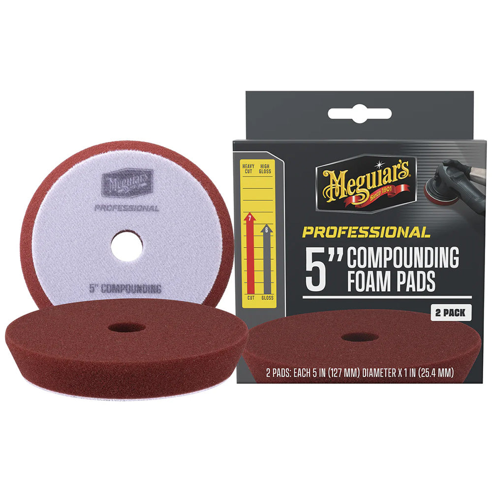 Meguiars Professional 5 Compounding Foam Pads 2Pack M5CFP2 Main image