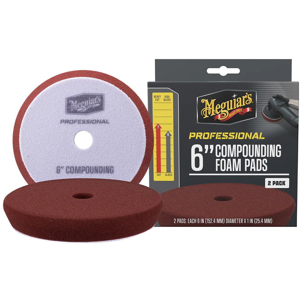 Meguiars Professional 6 Compounding Foam Pads 2Pack M6CFP2 Main image