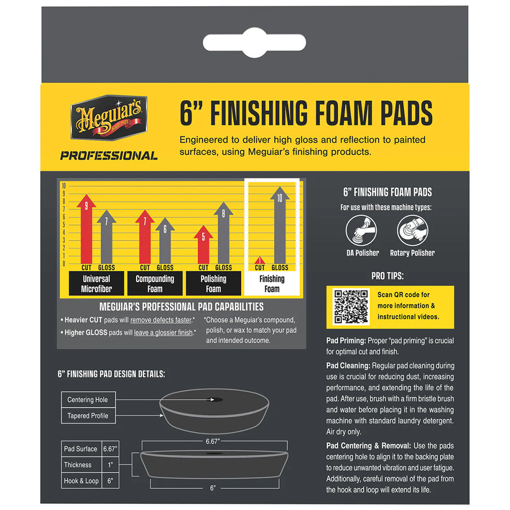 Meguiar's Professional 6" Foam Finishing Pads *2-Pack [M6FFP2] Secondary image