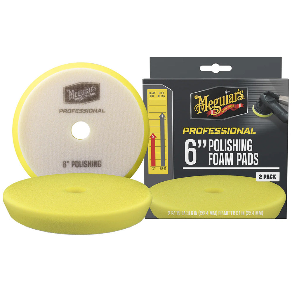 Meguiars Professional 6 Polishing Foam Pads 2Pack M6PFP2 Main image
