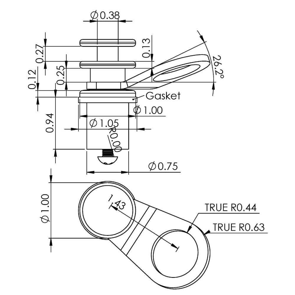 TACO Aluminum Quick-Release Fender Lock f/Pontoon Boats [F18-0186VEL-1] Secondary image