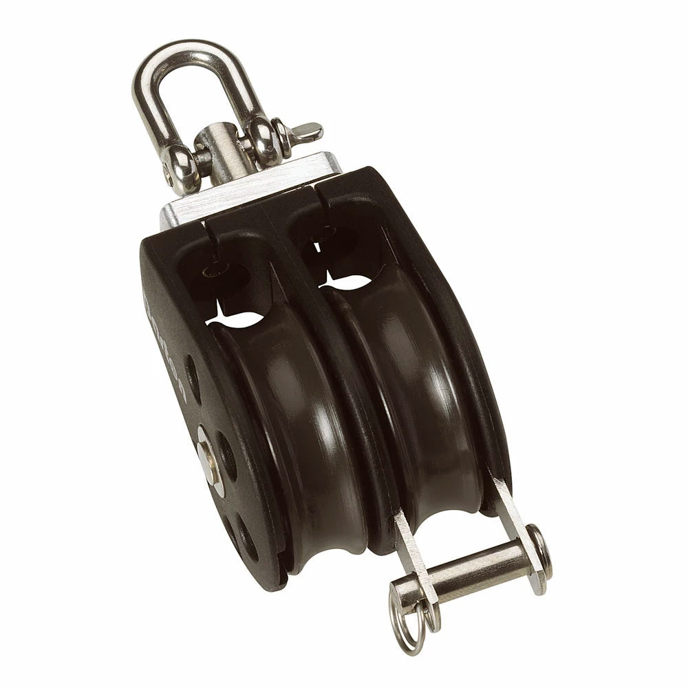 Barton Size 1 30mm Plain Bearing Pulley Block Double Swivel  Becket N01231 Main image