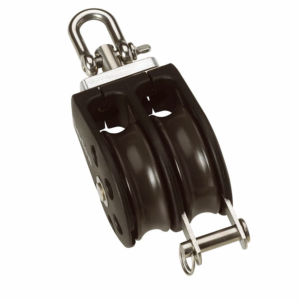 Barton Size 2 35mm Plain Bearing Pulley Block Double Swivel  Becket N02231 Main image