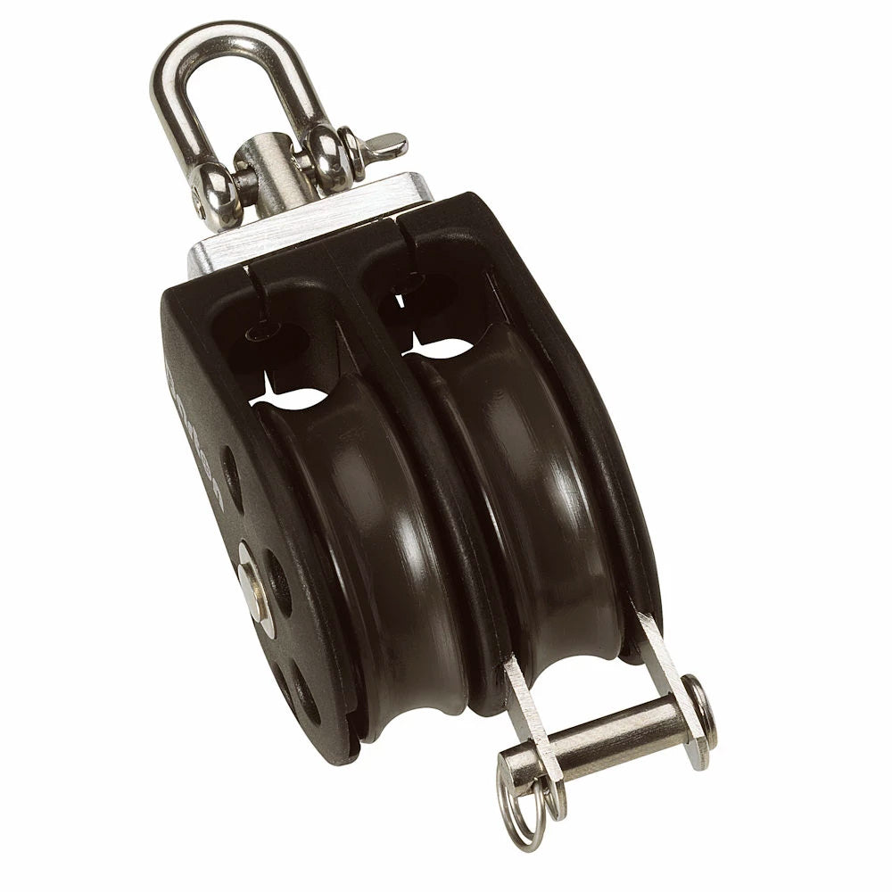 Barton Size 3 45mm Plain Bearing Pulley Block Double Swivel  Becket N03231 Main image