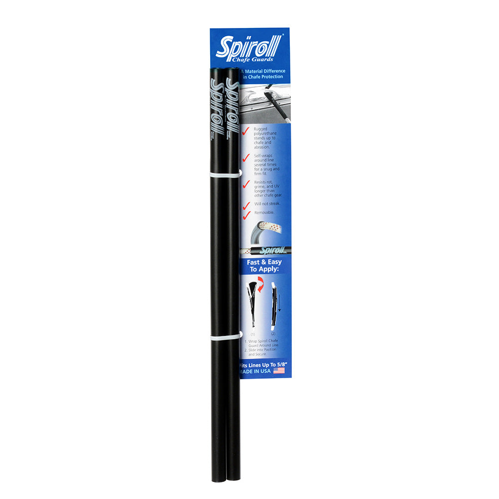Spiroll Chafe Guard Black fLines up to 58 Diameter  Pair SPL16BCG Main image