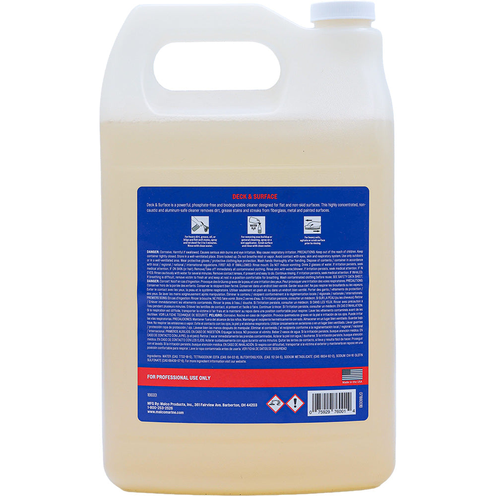 Malco Deck  Surface Spray All Purpose Cleaner - 1 Gallon [166001] Secondary image