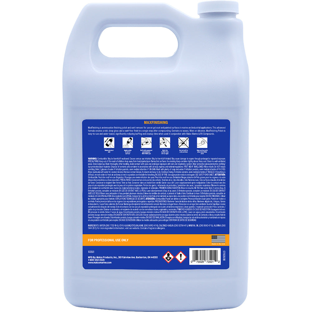 Malco MaxFinishing Polish - 1 Gallon [163501] Secondary image
