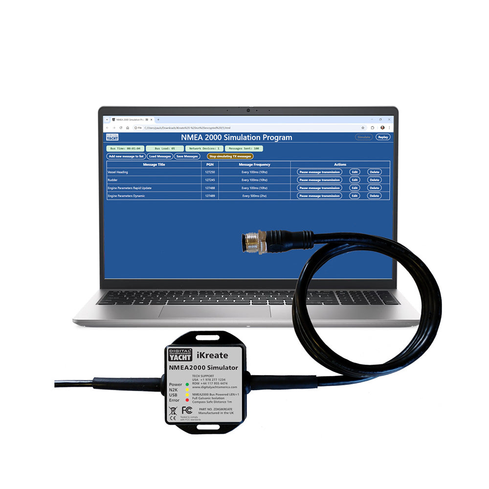 Digital Yacht iKreate NMEA 2000 Simulator w/USB [ZDIGIKREATE] Secondary image