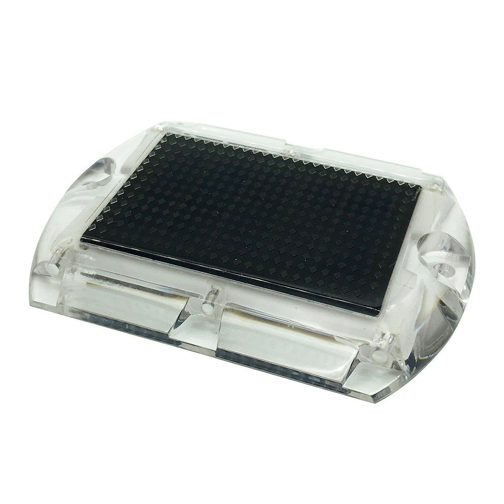 Hydro Glow 35 x 45 Rectangular LED Ultra Thin Solar Pathway Dock Light 3000K  Warm White S1WW Main image