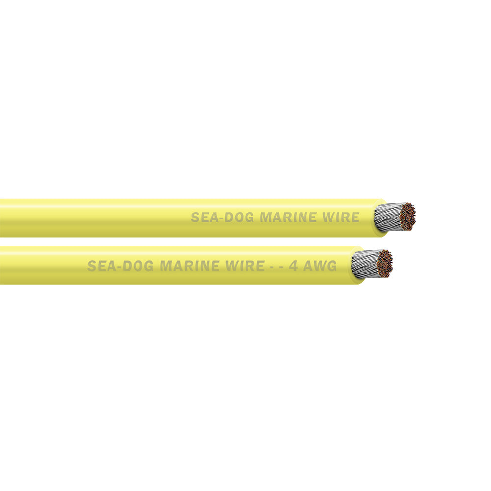SeaDog 4 AWG Yellow Battery Cable  25 8004030 Main image