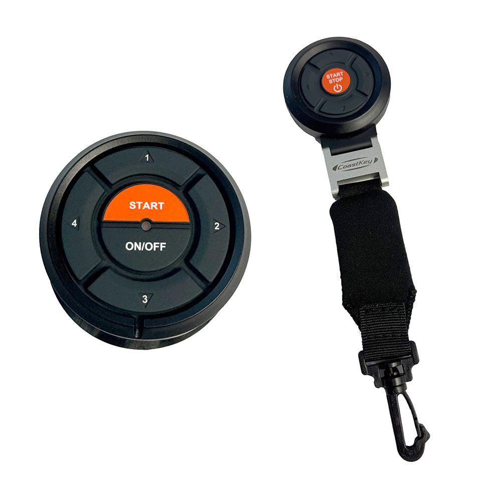 CoastKey Premium Plus Single Mercury Engine Keyless Ignition wKeyless StopStart Remote StopStart Ecos Rem TrimTilt C0113 Main image