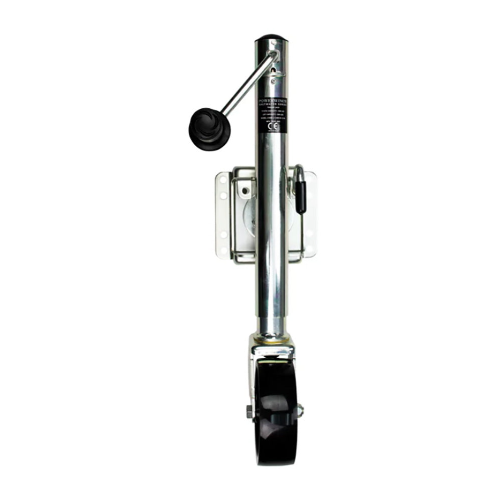 Powerwinch Saltwater Series Jack  1000lb BoltOn Single Wheel Zinc 500 HR Salt Spray 21600J1000B1ZR Main image