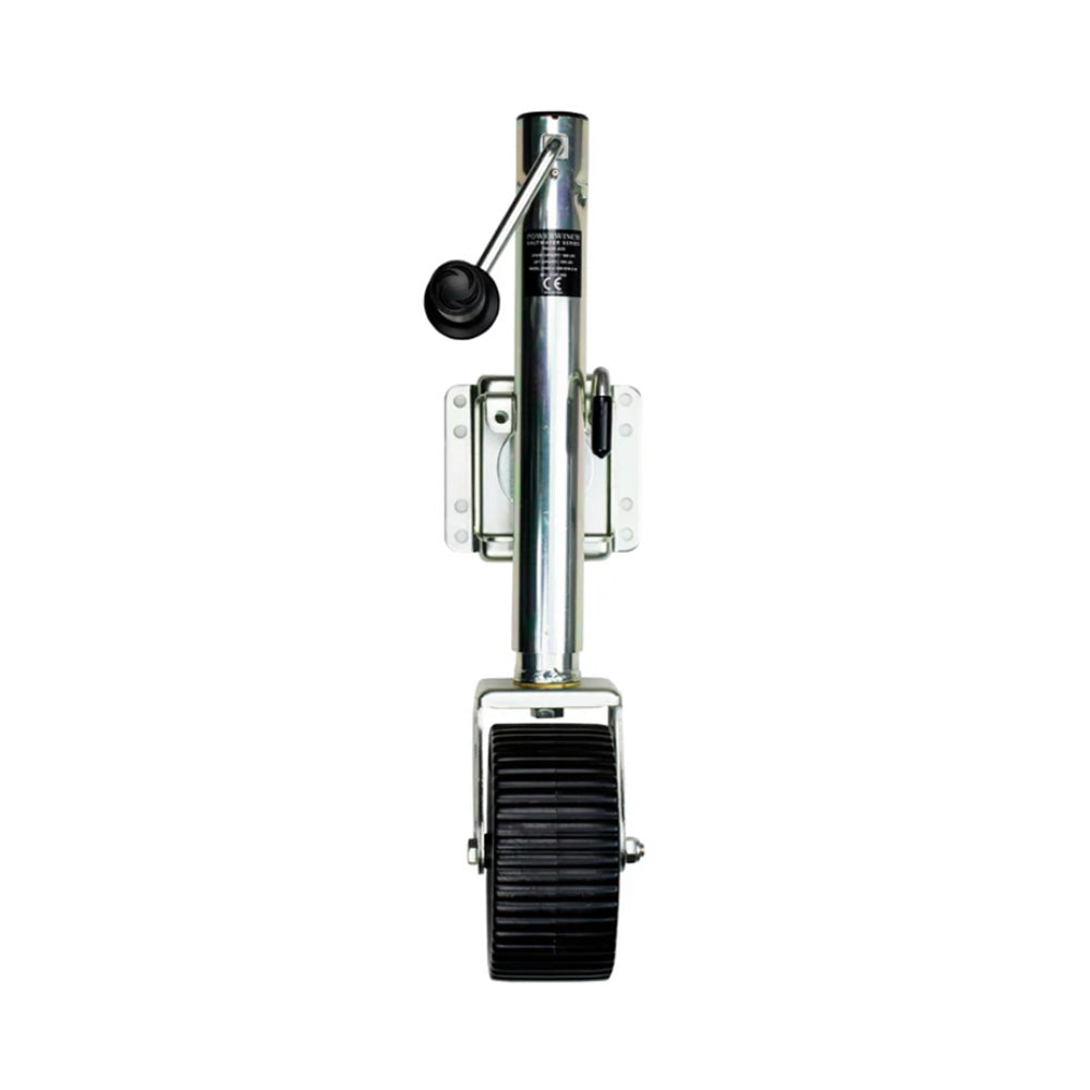 Powerwinch Saltwater Series Jack  1500lb BoltOn Single Wheel Wide Zinc 500 HR Salt Spray 21600J1500B1WZR Main image
