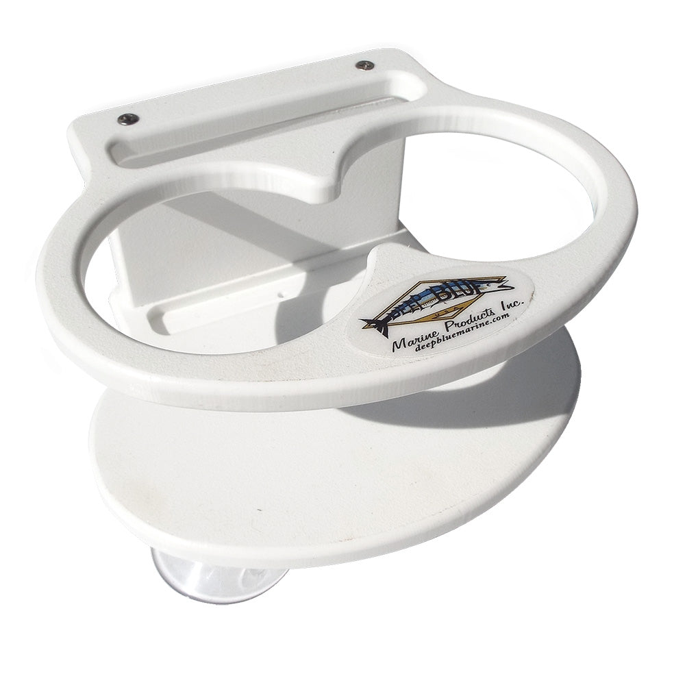 Deep Blue Marine Double Slim Can Drink Holder  Cell Phone  White DSDCELL Main image