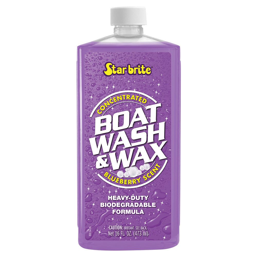 Star brite Boat Wash  Wax  Heavy Duty Concentrate  Blueberry Scent  16 oz 89816 Main image