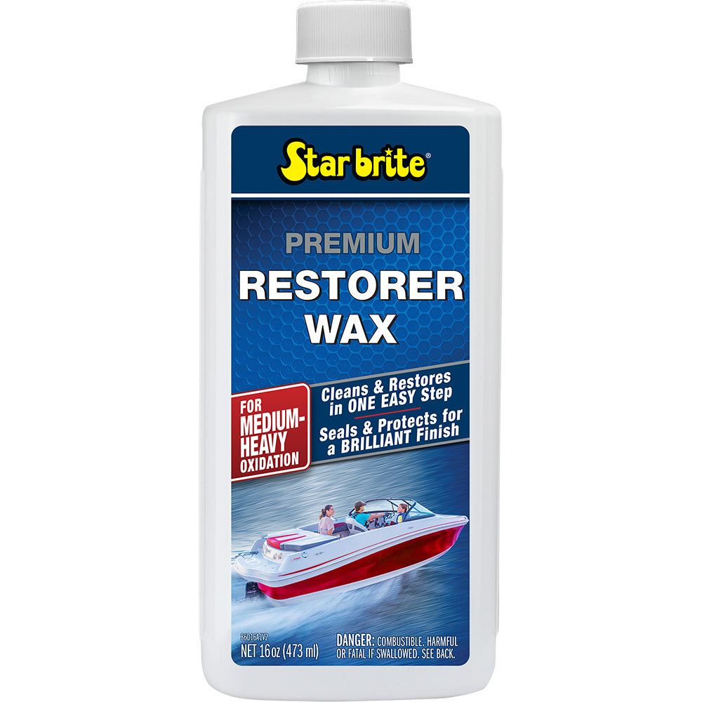 Star Brite Premium Restorer Wax fMedium to Heavy Oxidation  16 oz 86016 Main image