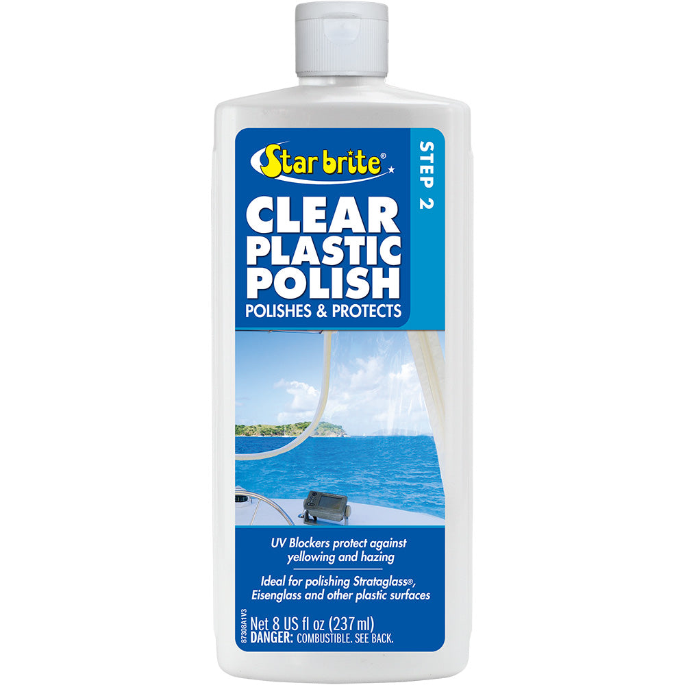 Star brite Clear Plastic Polish  Step 2  8 oz 87308 Main image