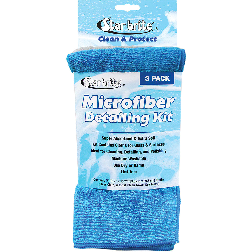 Star brite Microfiber Detailing Kit  Ultimate Cleaning Solution 3Pack 40079 Main image