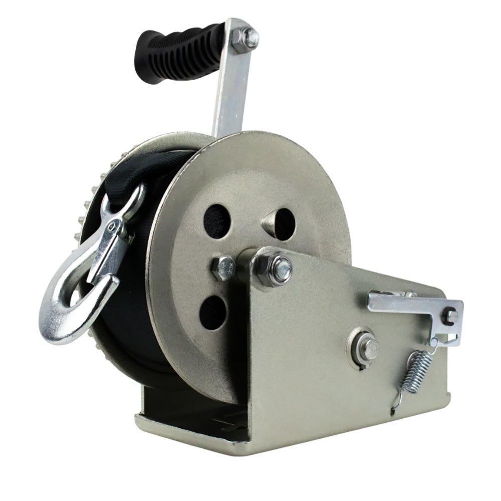 Powerwinch Utility Series Winch 2000lb 2 Speed 8 Crank Arm  Zinc 21500W20008ZR Main image