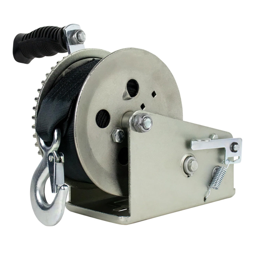 Powerwinch Utility Series Winch 2000lb 2 Speed 6 Crank Arm  Zinc 21500W20006ZR Main image