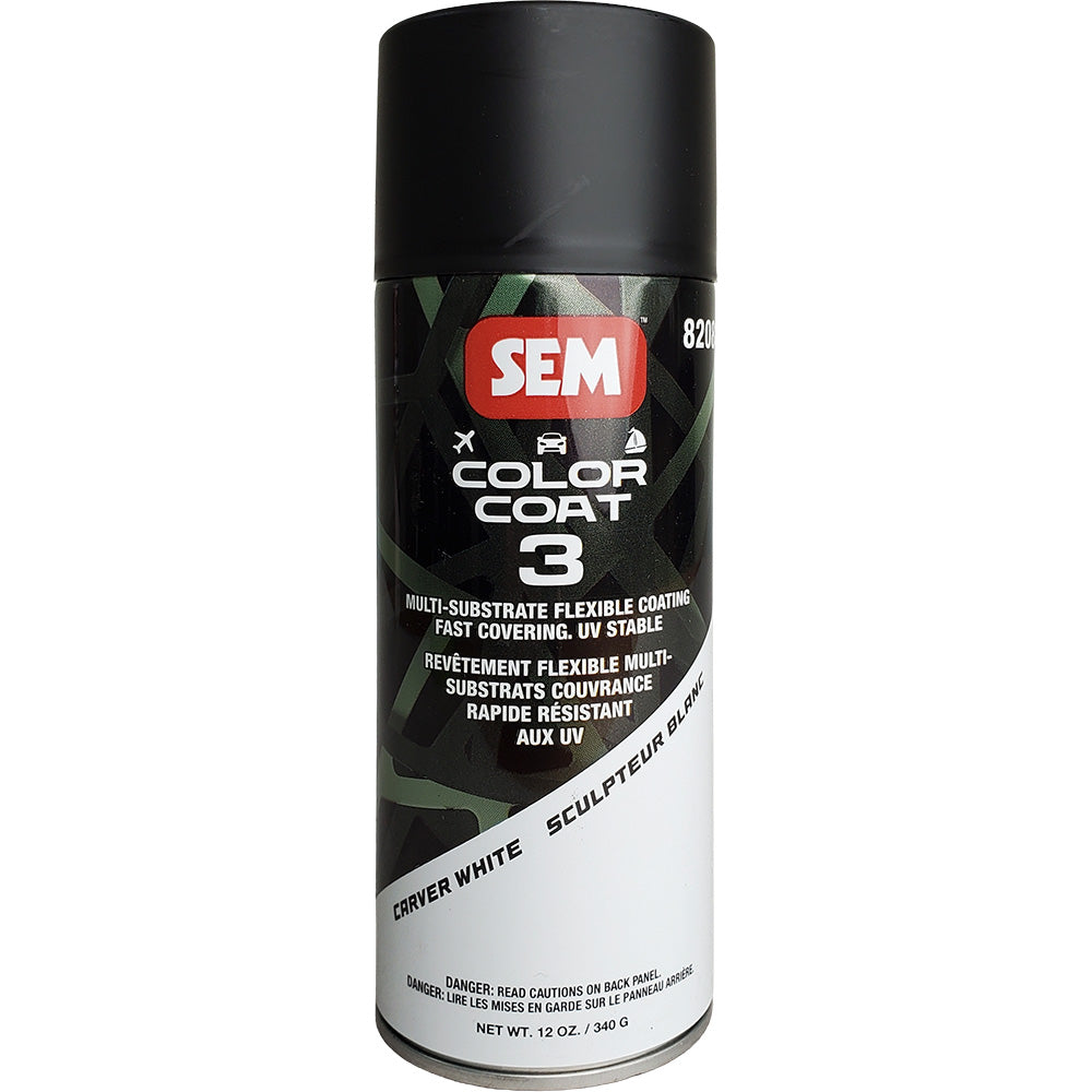 SEM Color Coat 3  Carver White  12 oz 82083 Main image